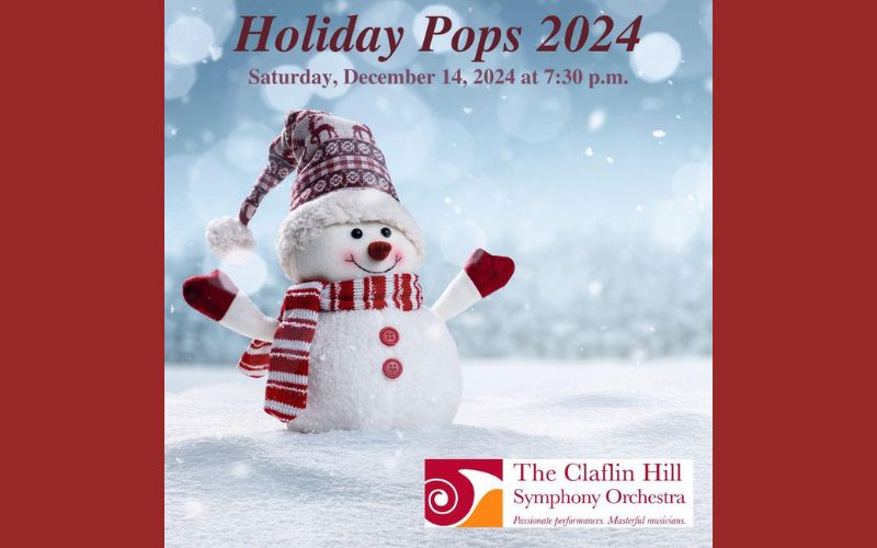 Claflin Hill Symphony’s Holiday Pops Concert Set for Saturday