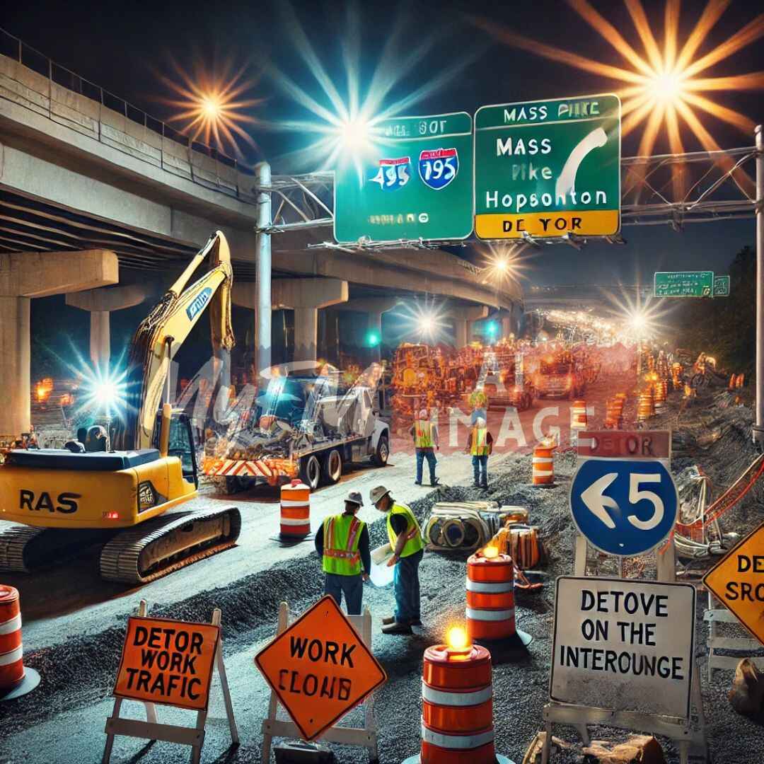 Overnight Ramp Closures at I-495/Mass Pike Interchange Begin Tonight, Part of Multi-Year Rebuild