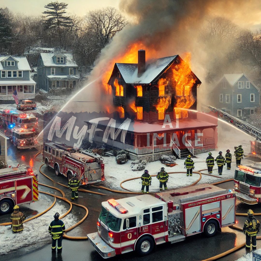 Millis Firefighters Battle Blaze on Union Street; Mutual Aid Responds