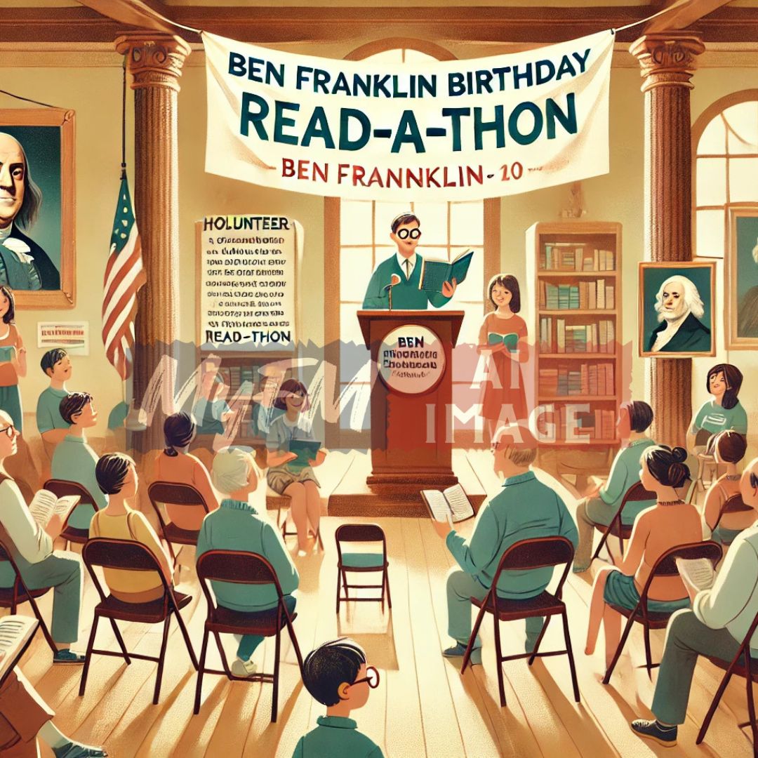 Ben Franklin Birthday Read-a-Thon Set for January 24; Volunteers Still Needed to Read.