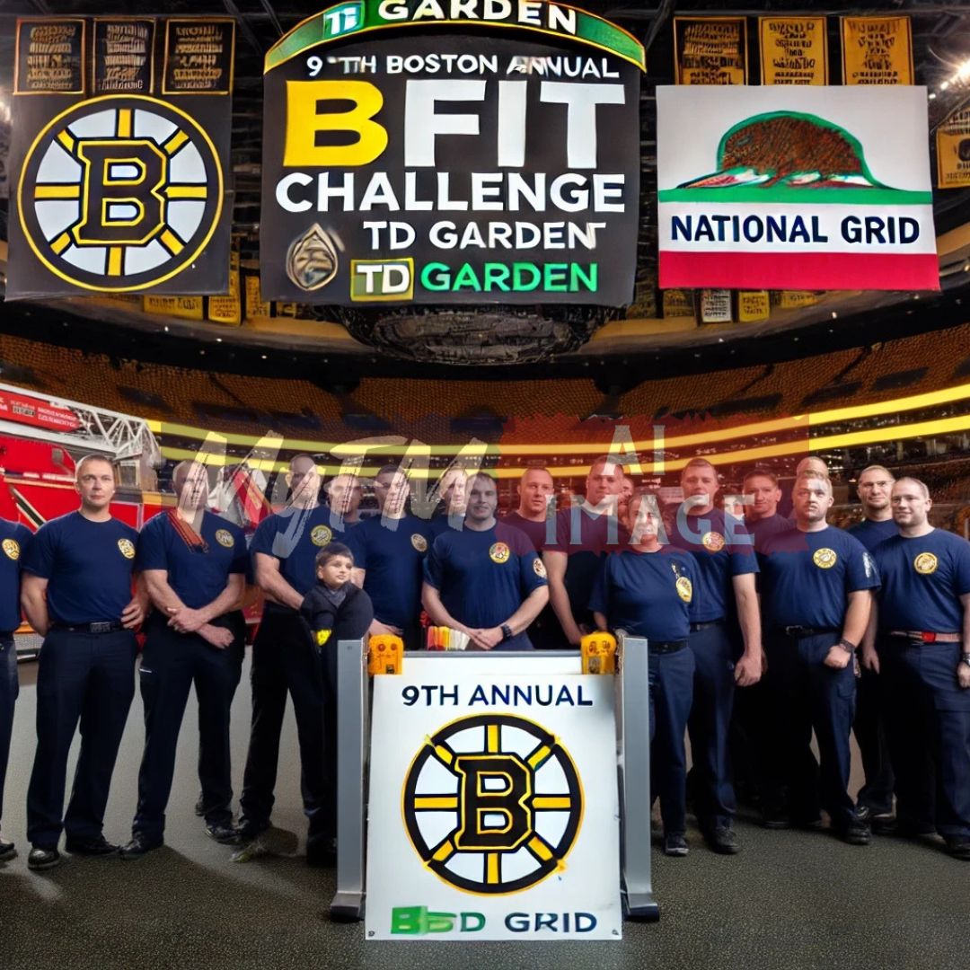 Medway Firefighters Join 9th Annual Boston Bruins BFit Challenge to Support California Firefighters