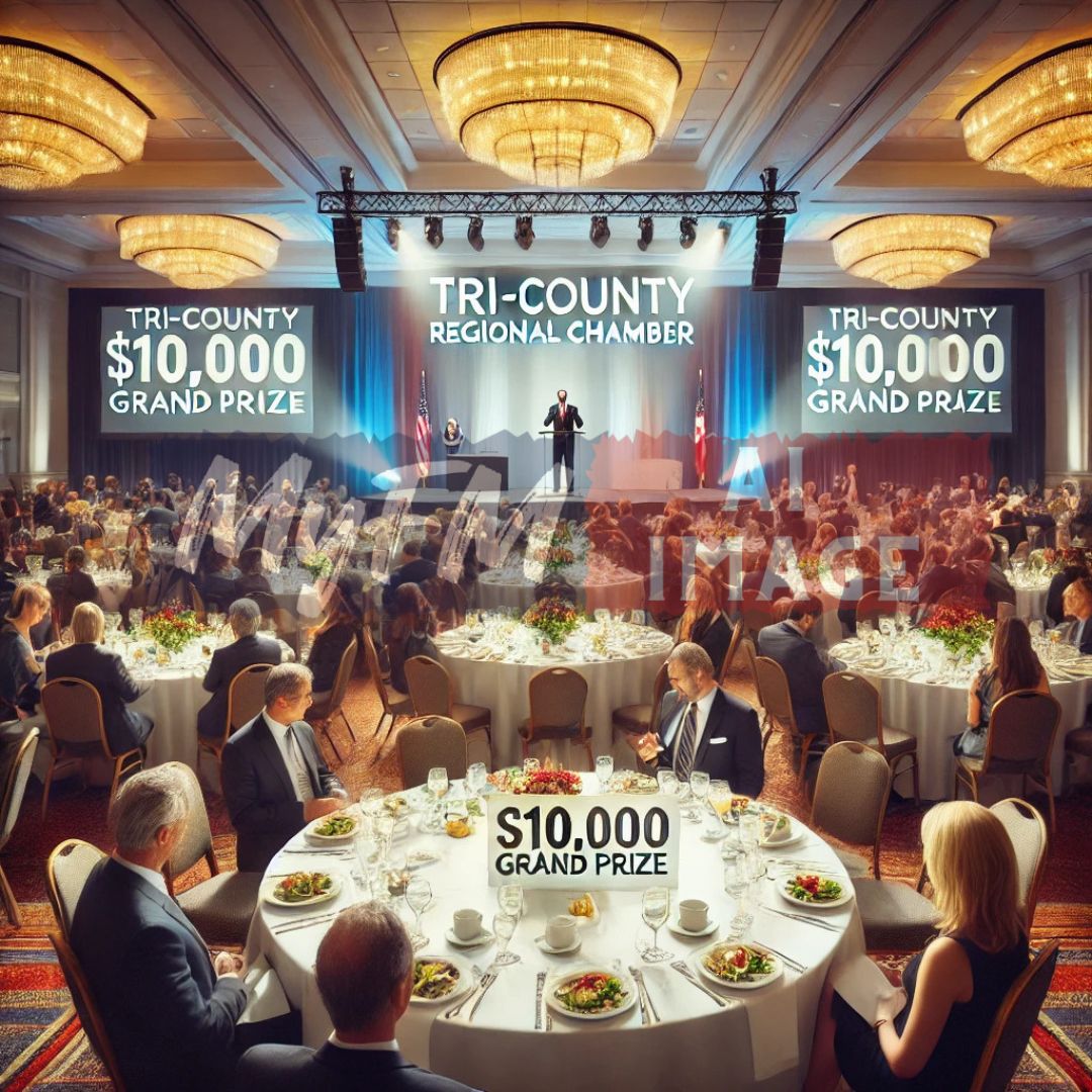 Tri-County Regional Chamber’s $10,000 Dinner: A Night of Glamour, Entertainment, and Big Winnings