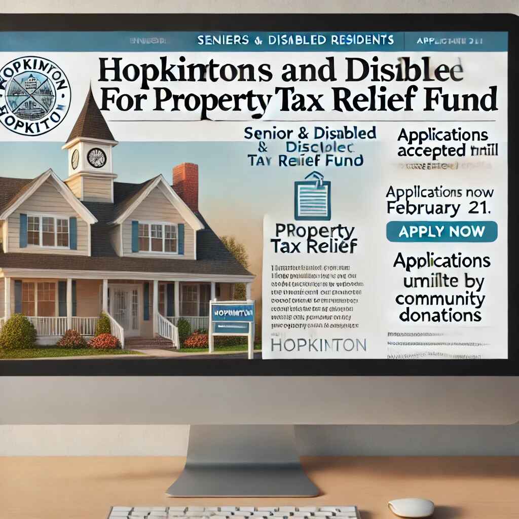Hopkinton Launches Senior and Disabled Tax Relief Program: Applications Open Until February 21