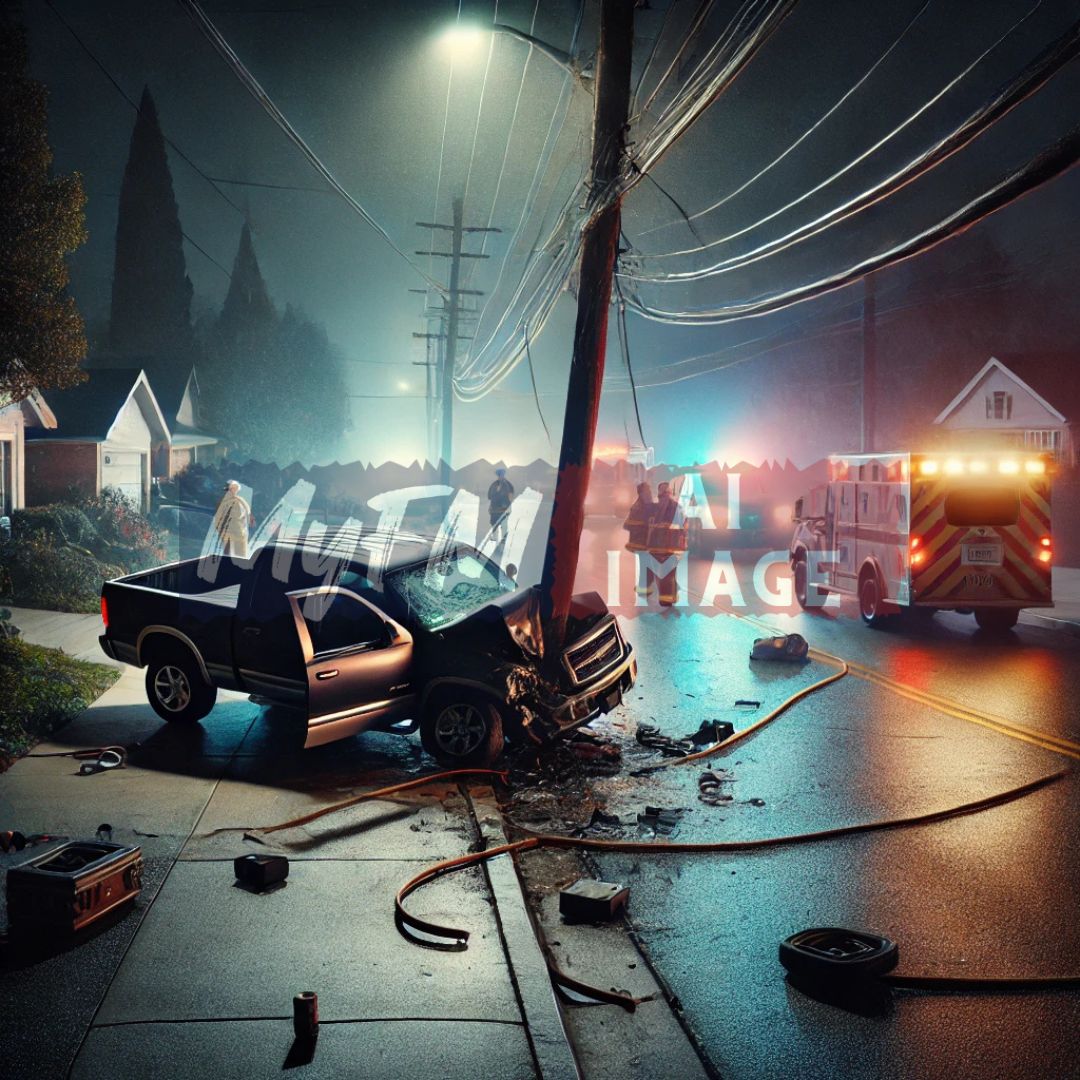 Holliston Driver Arrested for OUI After Crashing Into Utility Pole, Knocking Out Power