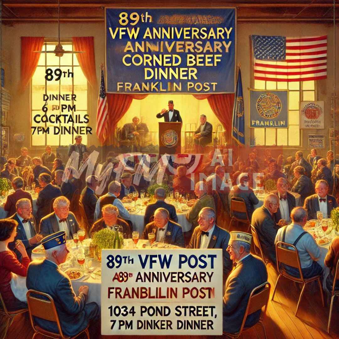 Franklin’s VFW Celebrates 89 Years with Corned Beef Dinner and Award Ceremony