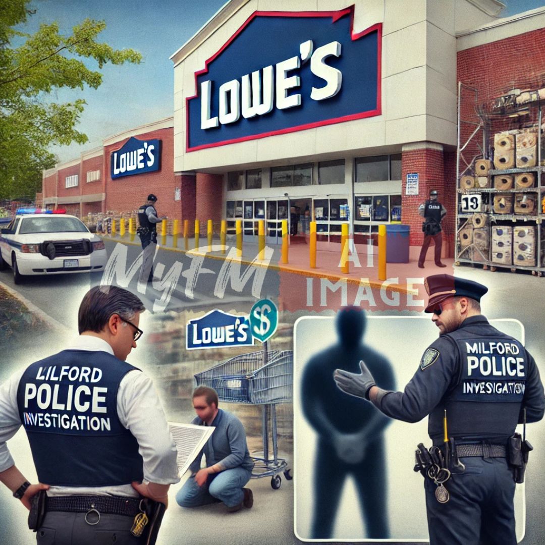 Milford Police Arrest Suspect in $2,800 Lowe’s Shoplifting Case