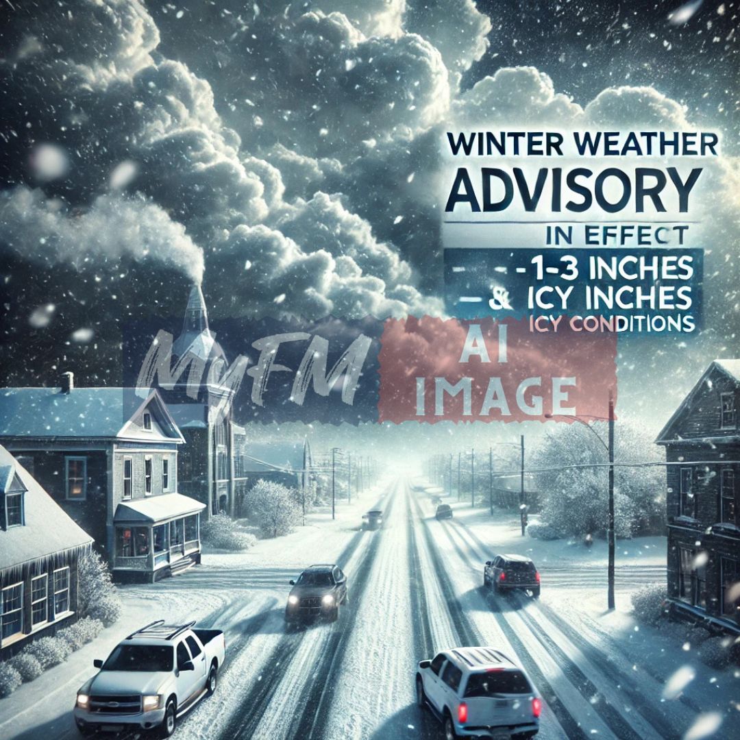 Winter Weather Advisory Issued: Snow and Ice Expected Overnight, More Snow This Weekend