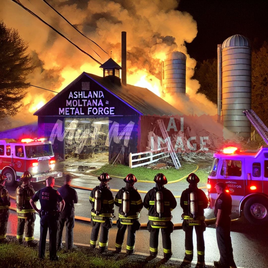 Fire Damages Hopkinton Barn and Metal Forge, No Injuries Reported