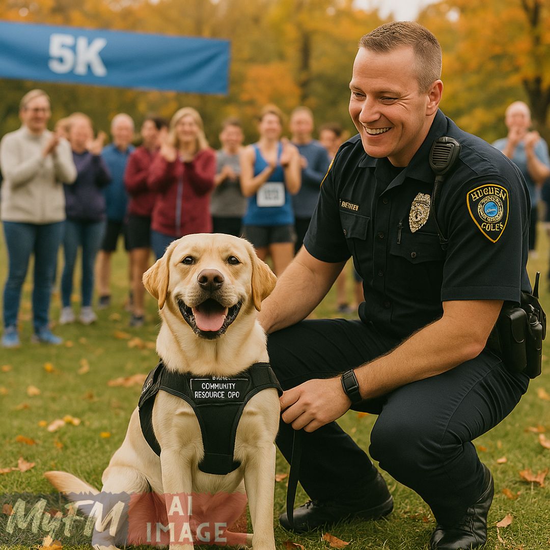 Uxbridge Police Department Welcomes Community Resource Dog Kash