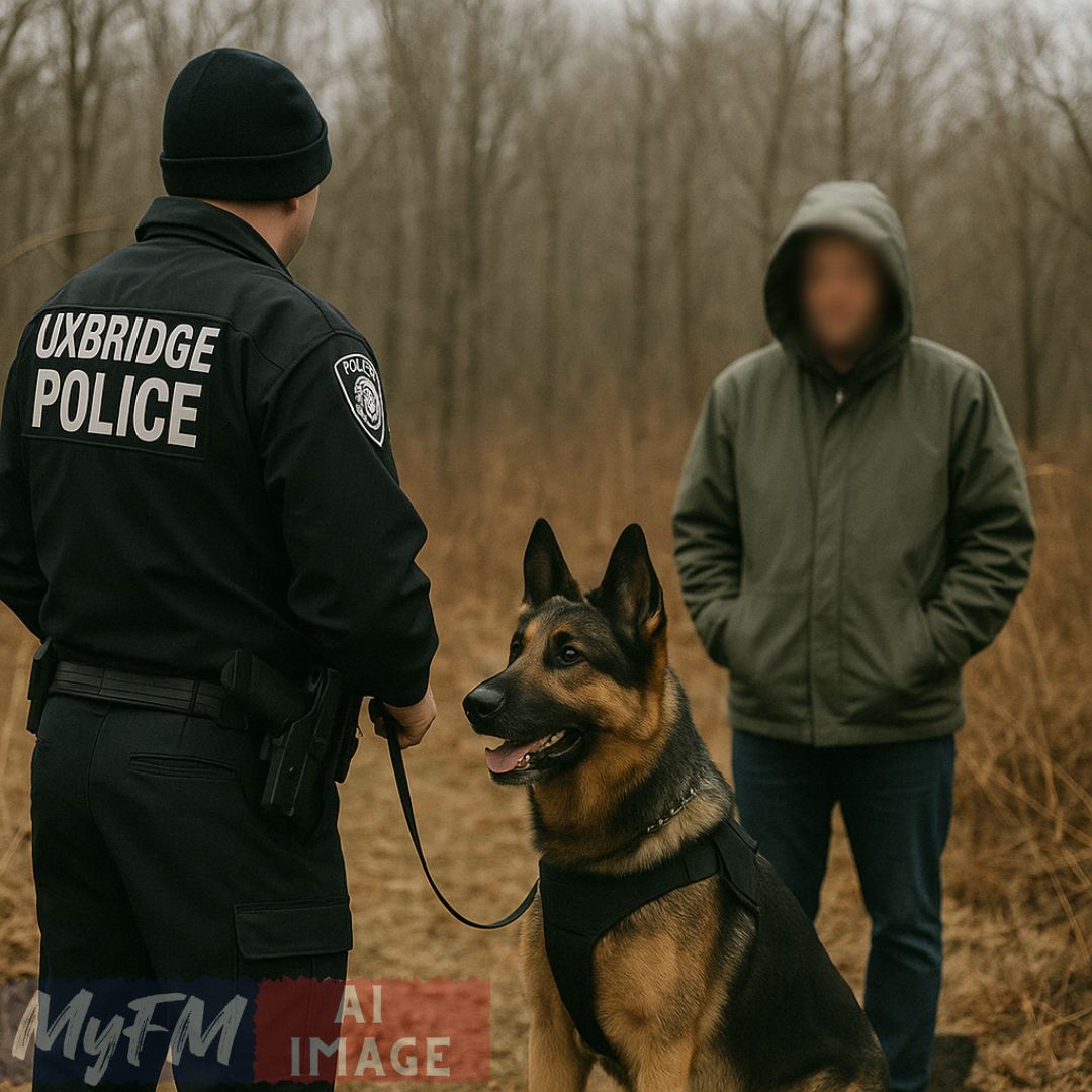 Uxbridge K9 Team Helps Locate Missing Person in Blackstone Woods