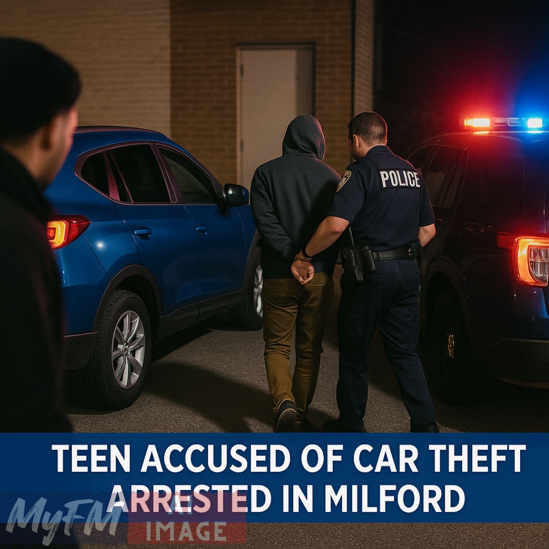 Teen Accused of Car Theft Arrested in Milford After Police Chase