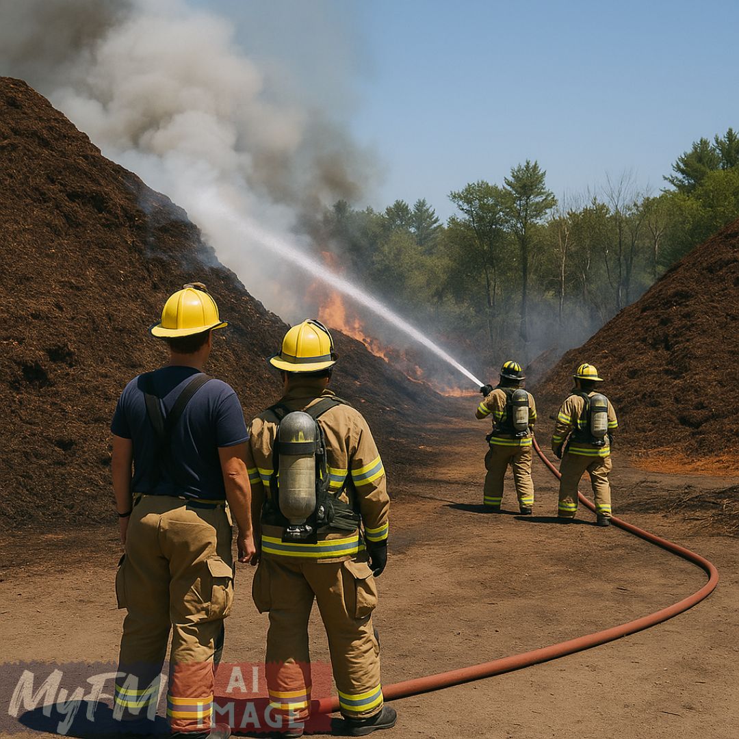 Mulch Fire in Bellingham Contained After 6-Acre Blaze