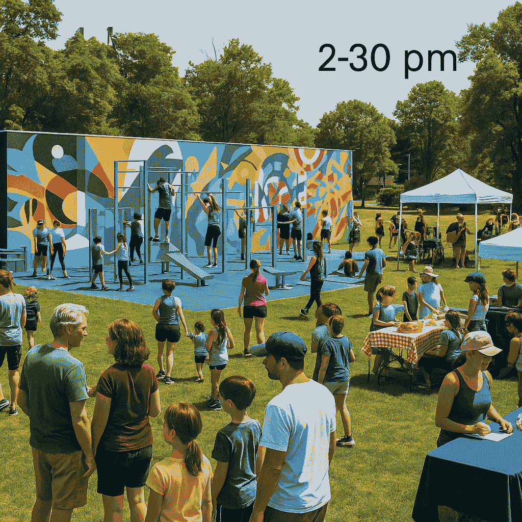 Milford Set to Celebrate Renovated Town Park with Fitness Court Unveiling, Mural, and Family Festivities on June 21st