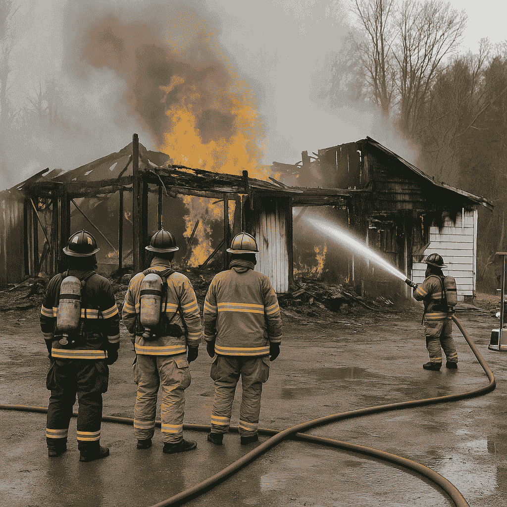 Fire Destroys Mendon Feed Store; Cause Under Investigation