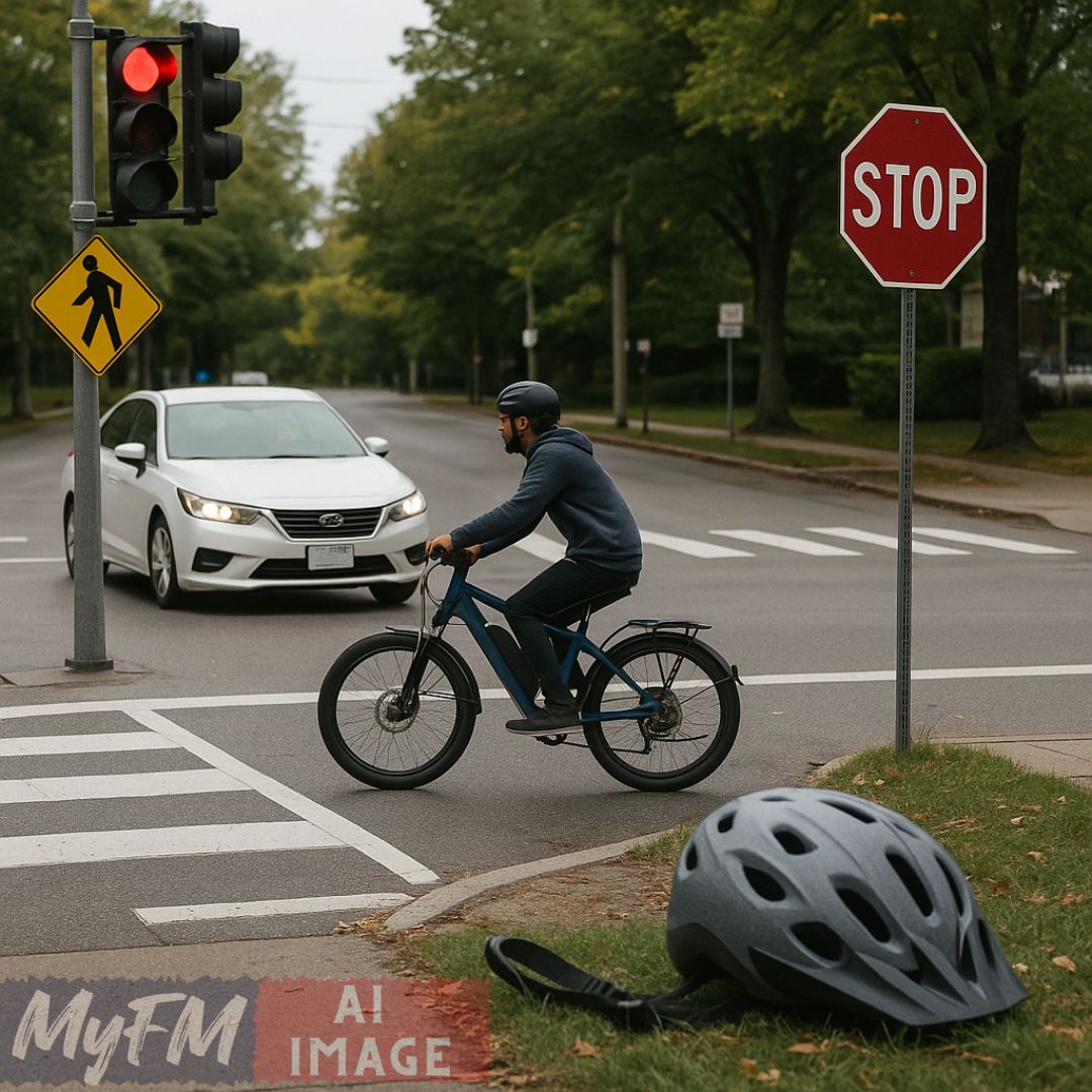 Medway Police Highlight E-Bike Safety After Near-Miss Incident at Local Intersection
