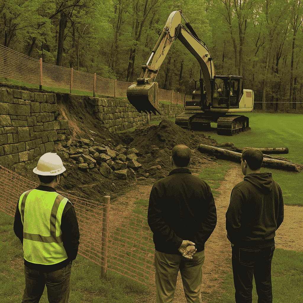 Repairs Begin at Hopedale Town Park, Forcing Temporary Closure of Baseball Field