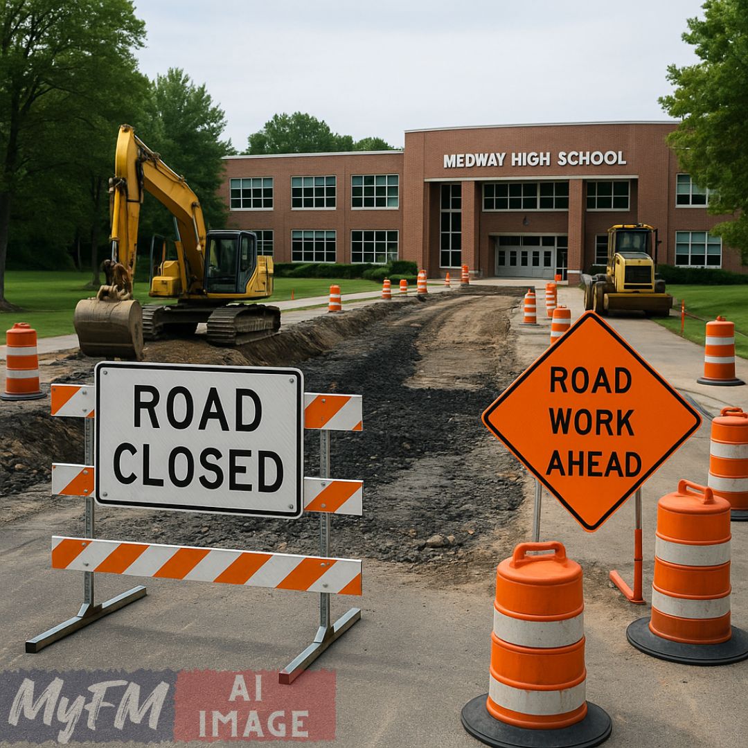 Medway High School Driveway Closed June 20–Sept 1: Summer Construction Will Impact Access, Traffic Rerouted via Adams Street