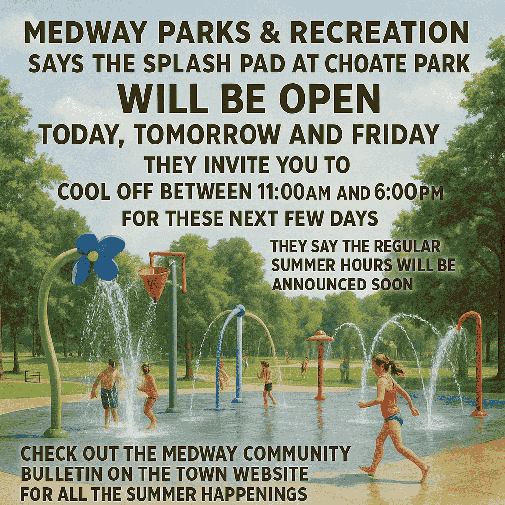 Splash Into Summer: Choate Park’s Splash Pad Now Open for Limited Days