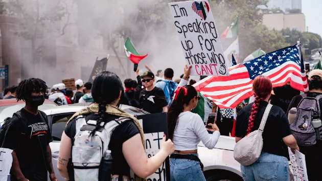 Man charged with purchasing explosives to attack police at LA protests: DOJ