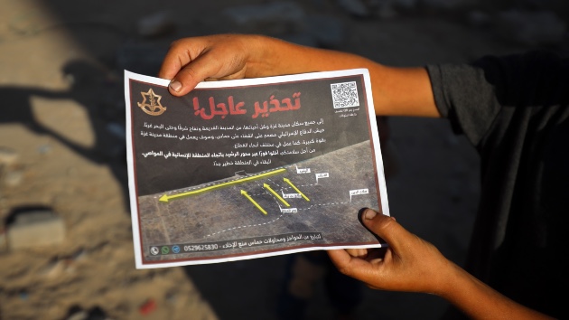 Israeli military issues full evacuation order for all of Gaza City