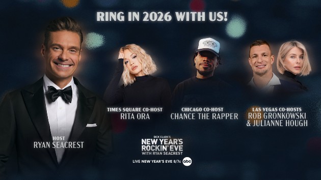 Julianne Hough, Chance the Rapper added as cohosts for ‘New Year’s Rockin’ Eve’