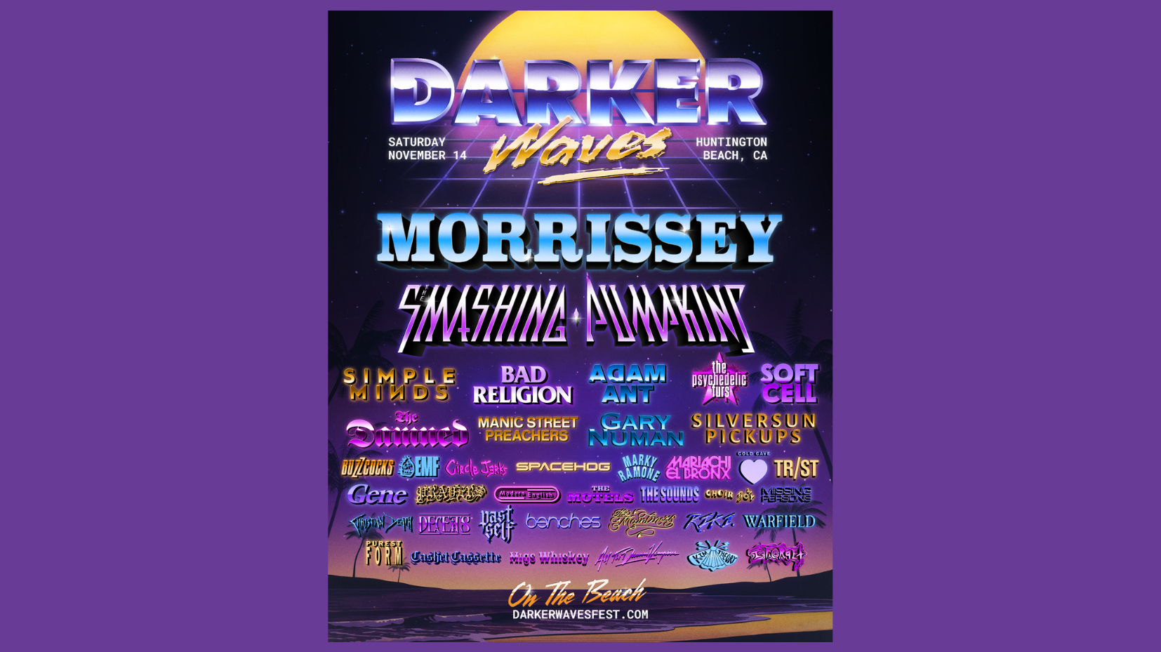 Simple Minds, Adam Ant, Soft Cell playing 2026 Darker Waves Festival