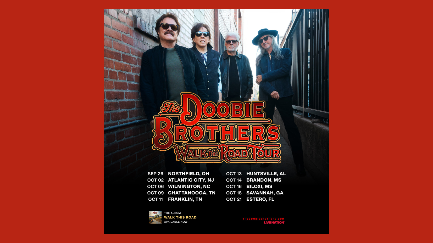 The Doobie Brothers announce fall Walk This Road Tour dates