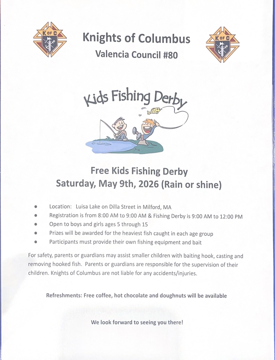 Annual Kids Fishing Derby Returning to Milford