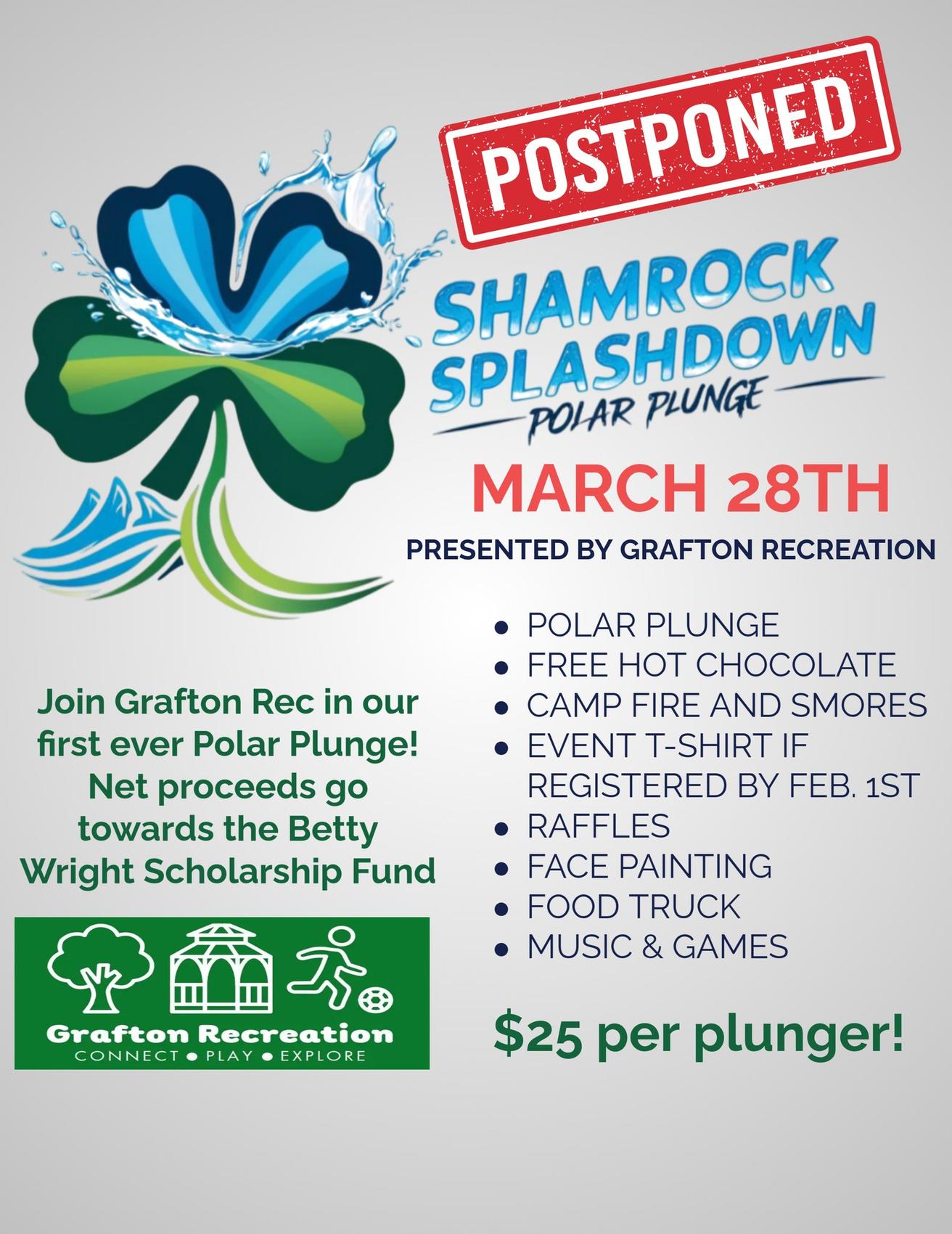 Grafton Recreation’s Shamrock Splashdown Polar Plunge Set for March 28 at Silver Lake Beach