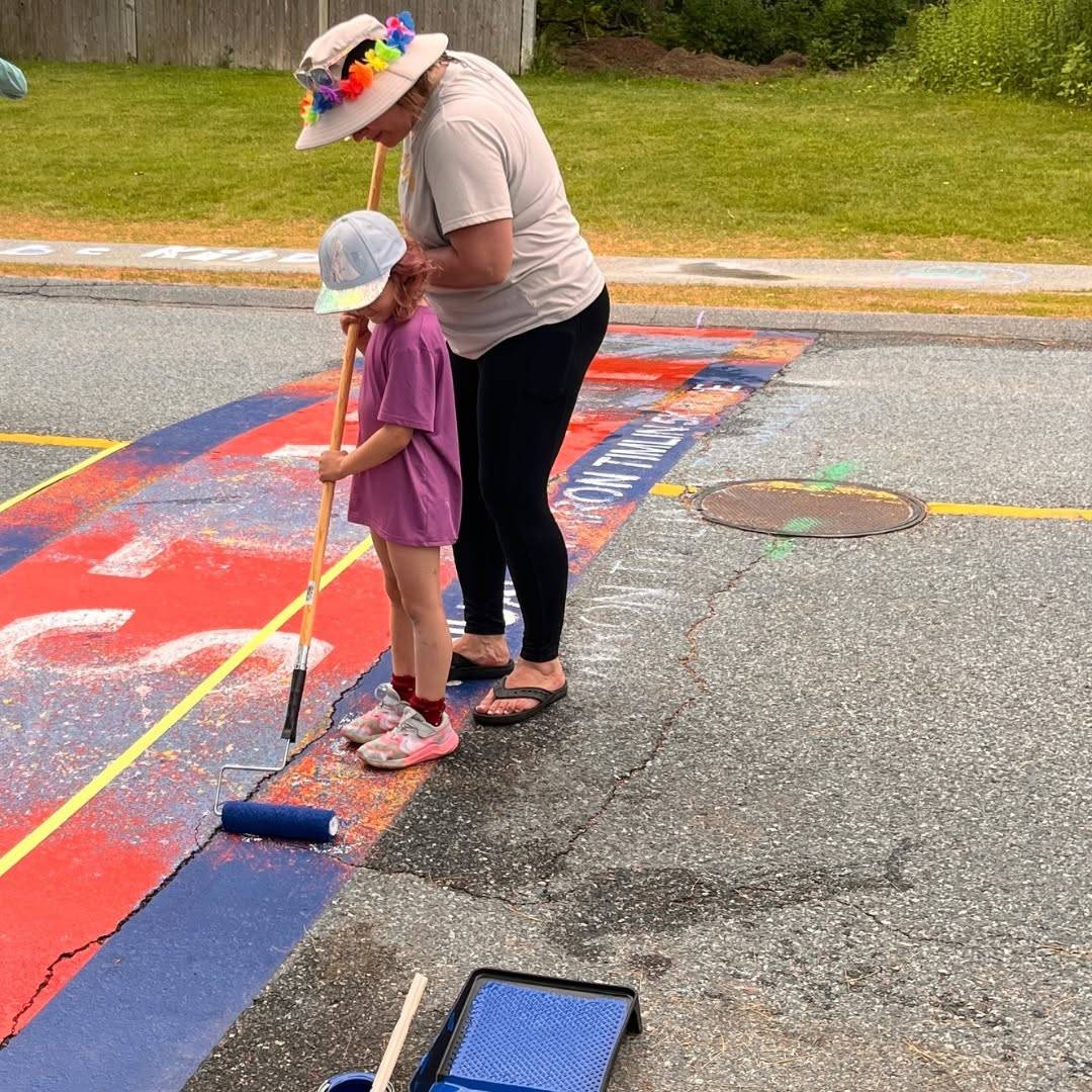 Community Volunteers Help Create New Starting Line for Sharon Timlin Memorial 5K