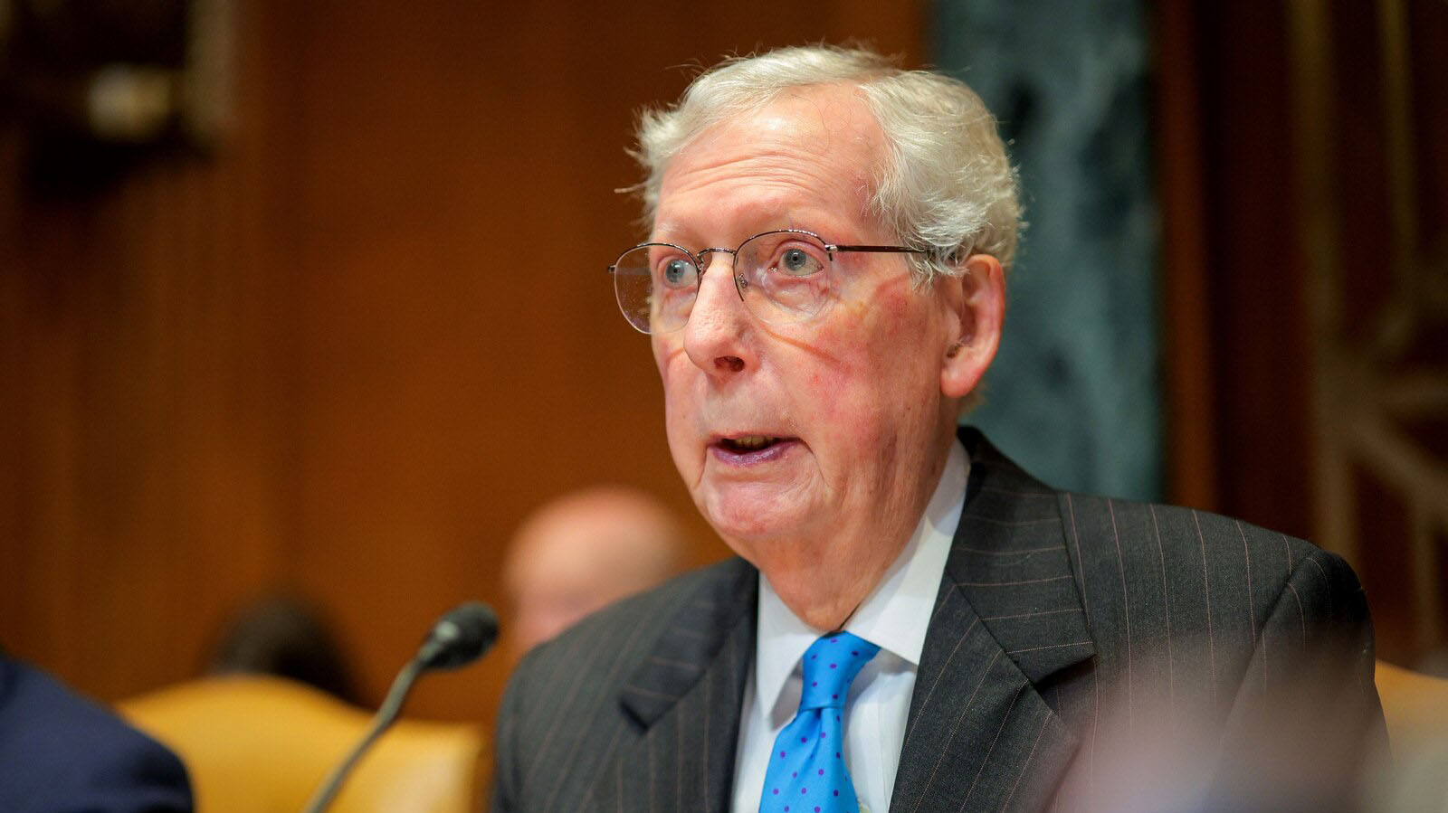 Sen. Mitch McConnell announces he has been discharged from rehab facility