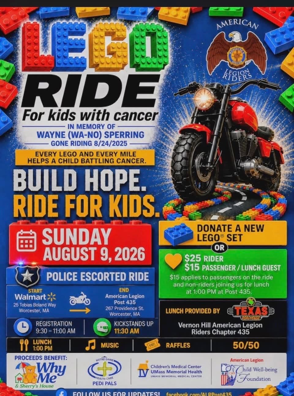 Hopedale Police Collecting LEGO Donations for Kids Battling Cancer