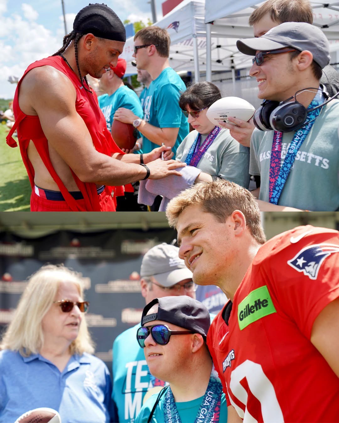 Special Olympics Massachusetts Athletes Honored at Patriots Training Camp