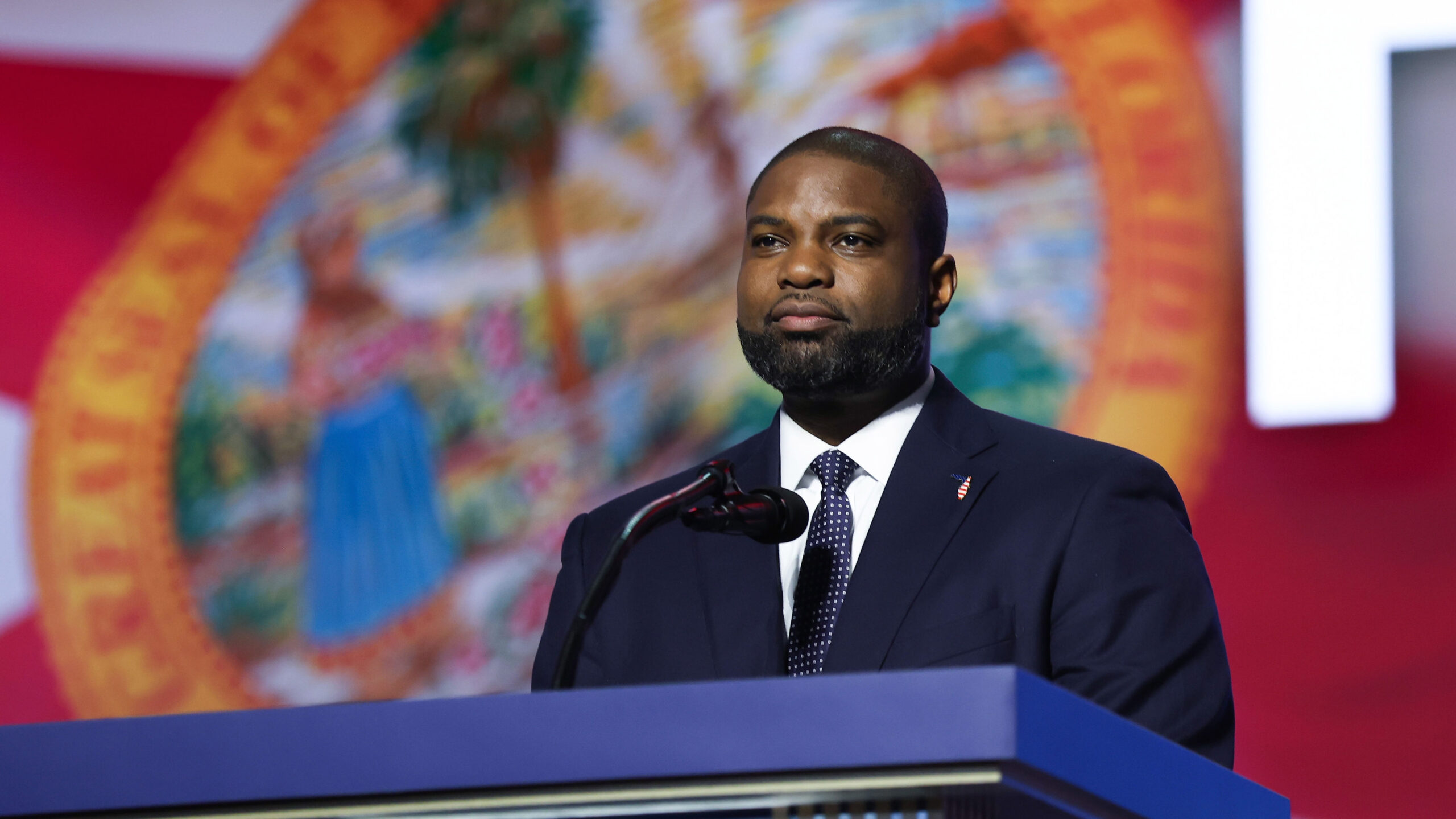 Rep. Donalds downplays Trump connection on his governor campaign website
