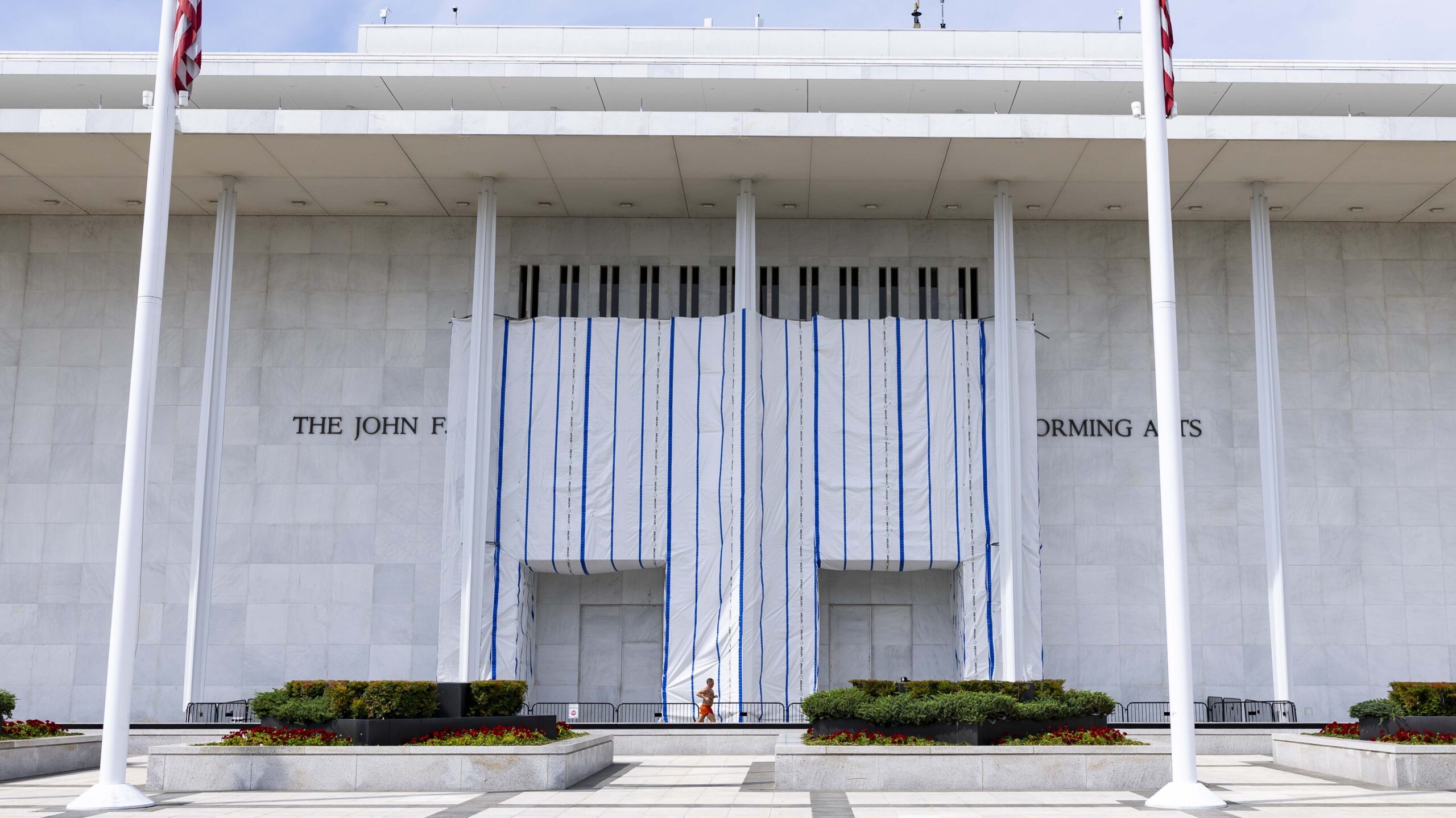 Judge blocks adding Trump tribute to Kennedy Center facade