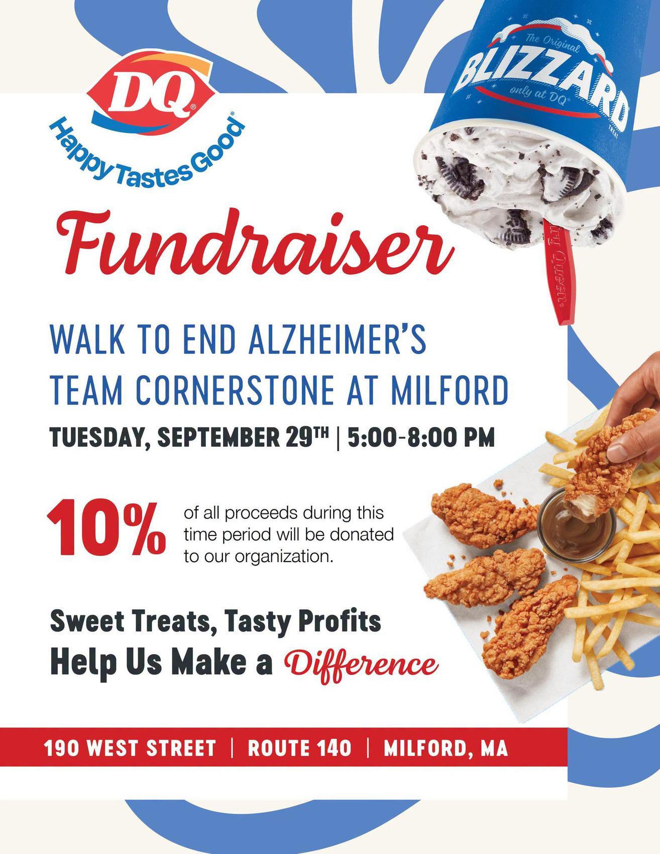 Dairy Queen Fundraiser to Support Walk to End Alzheimer’s Team