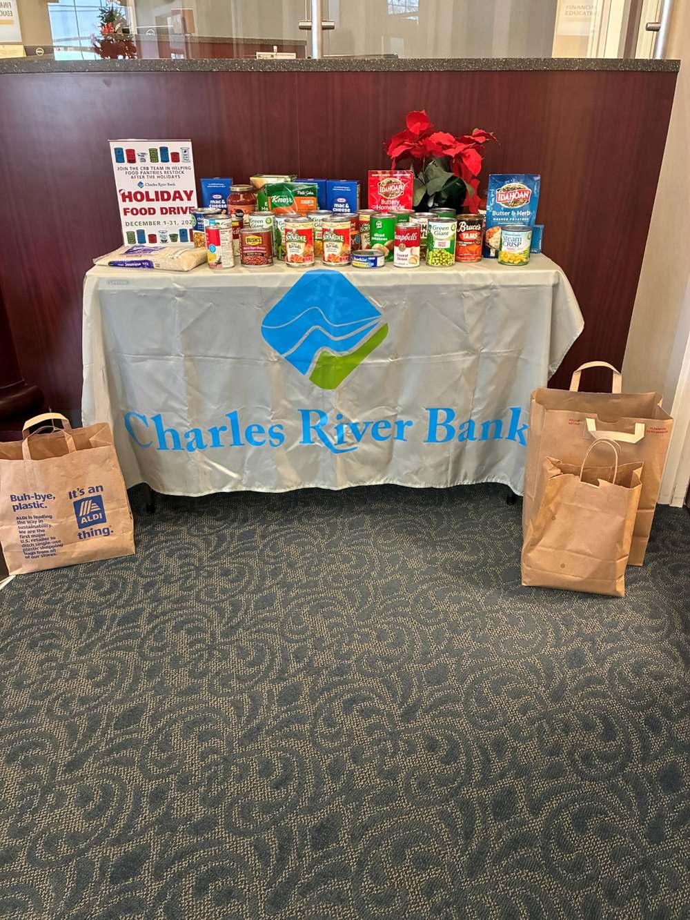 Charles River Bank Brings Back Annual Food Drive and Angel Tree Programs