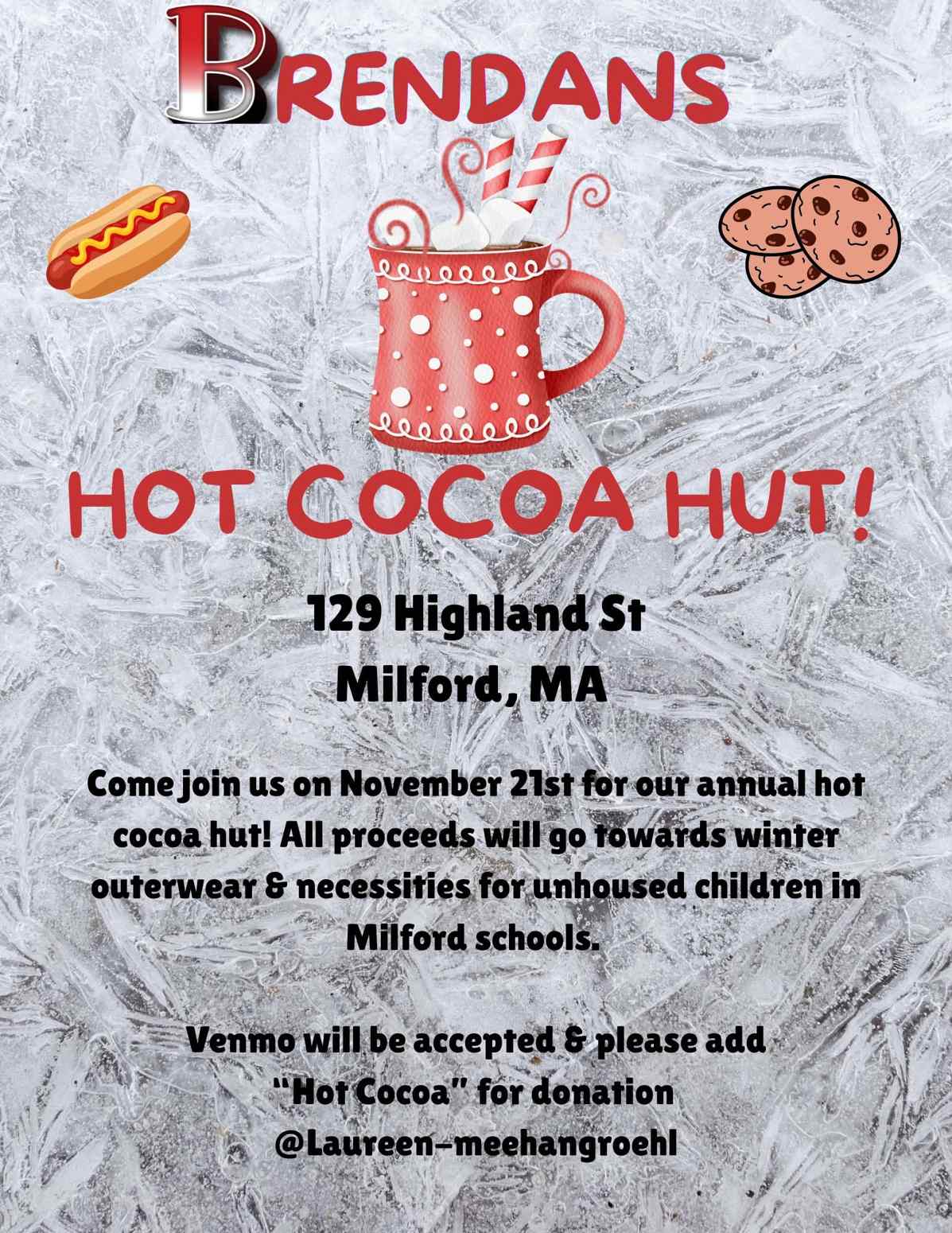 Milford Hot Cocoa Hut Returning November 21st